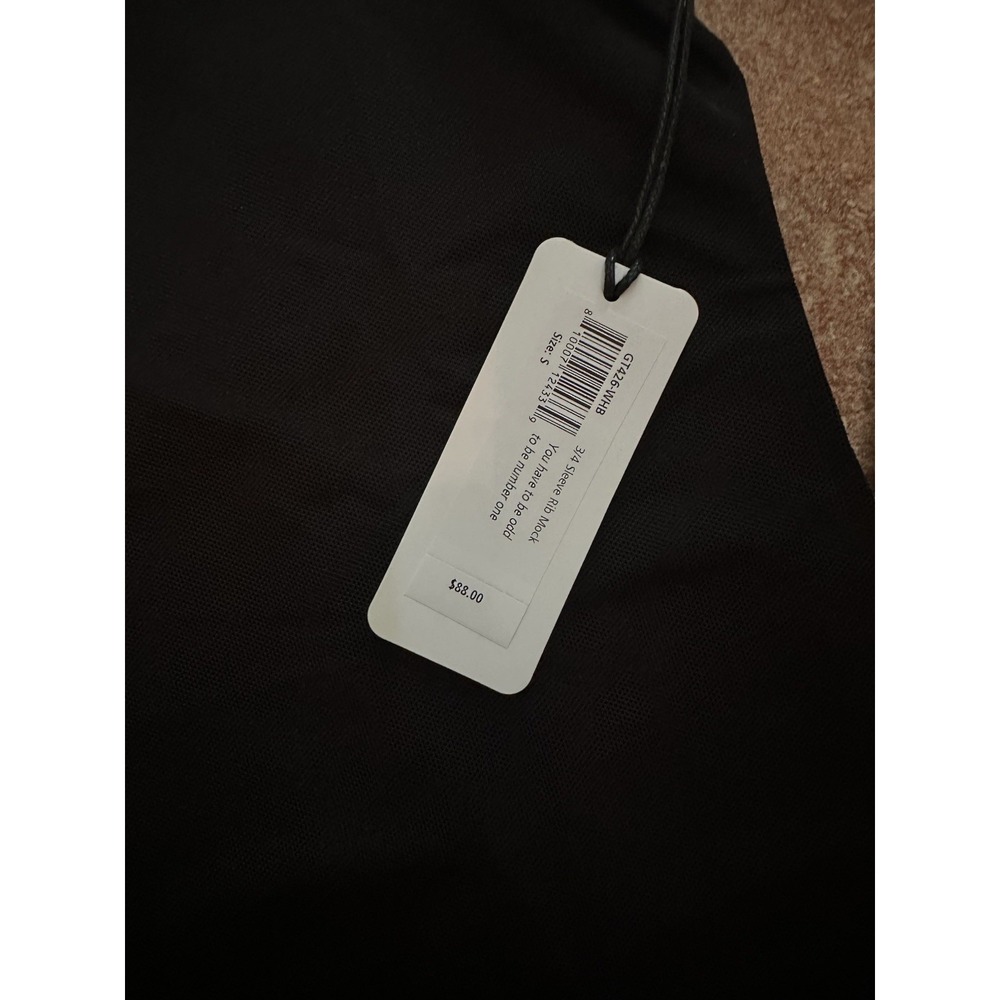 Jofit Women's 3/4 Sleeve Rib Mock Shirt Size Small Brand New! - Picture 3 of 4